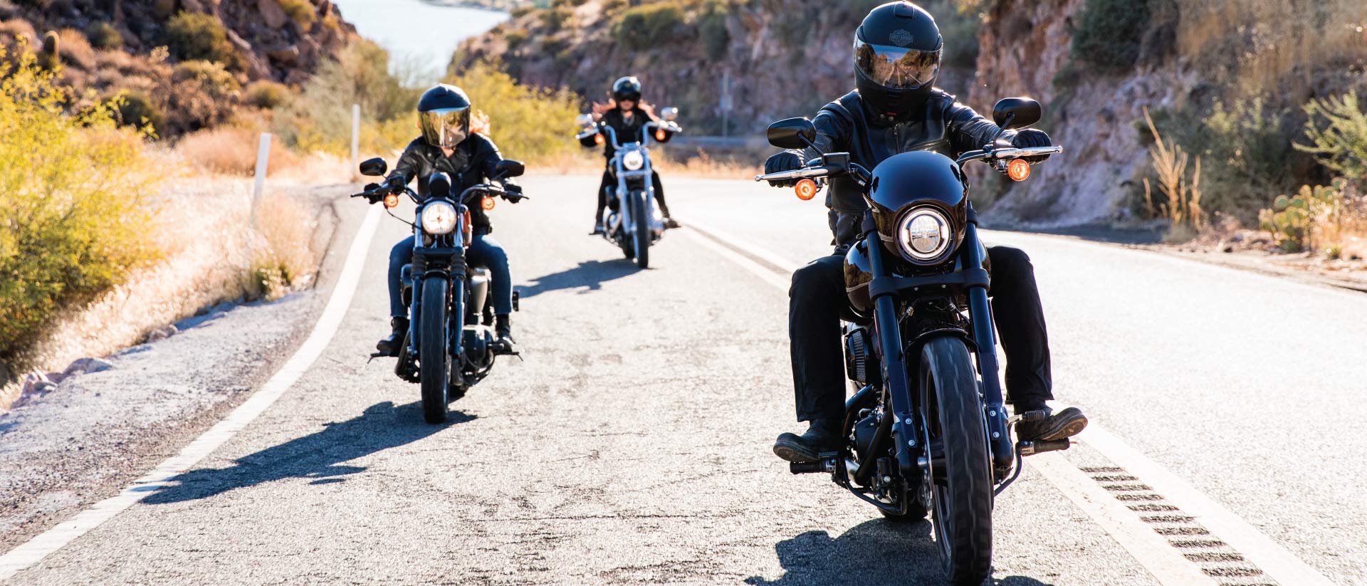 Riding Harley-Davidson