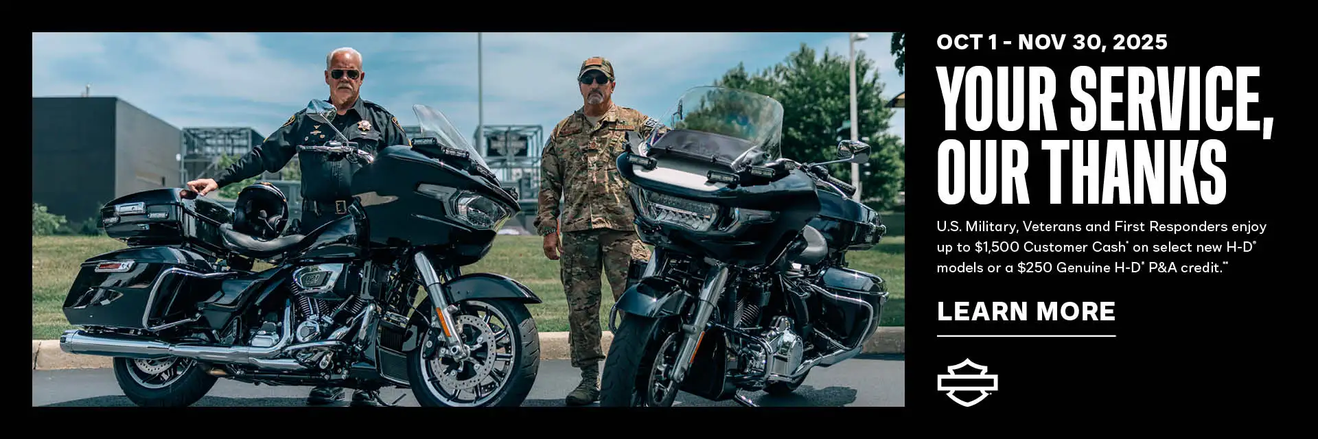 H-D US October Military & First Responder Offer